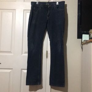 Dark blue jeans